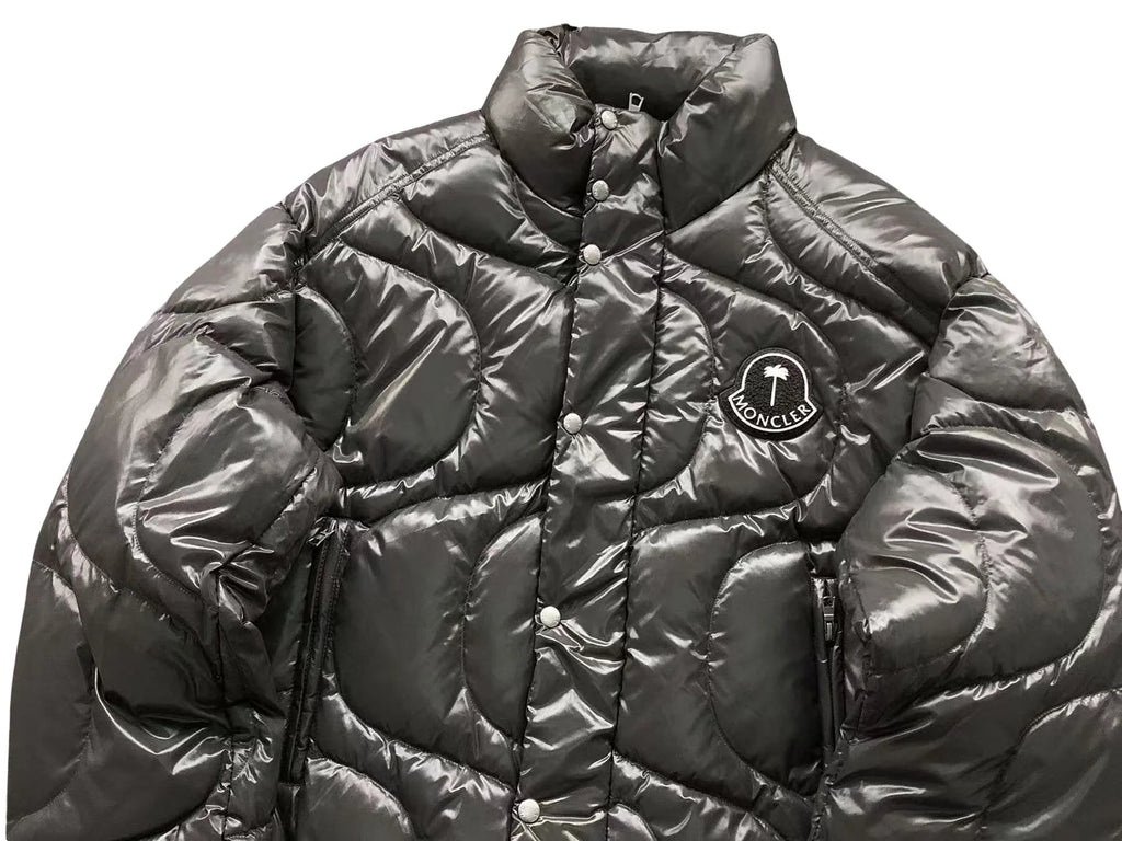 Moncler x Palm Angels Haunani Down Jacket in Grey